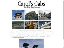 Tablet Screenshot of carols-cabs.co.uk